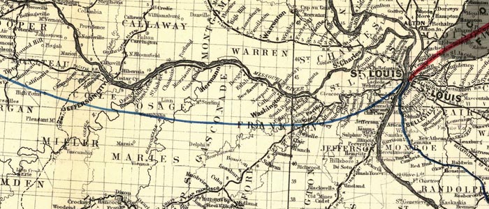 Toledo, Cincinnati, & St. Louis Railroad and connections wide thumbnail image Toledo, Cincinnati, & St. Louis Railroad and connections wide thumbnail image