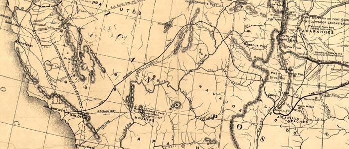 Map of the American West during the fur trade wide thumbnail image Map of the American West during the fur trade wide thumbnail image