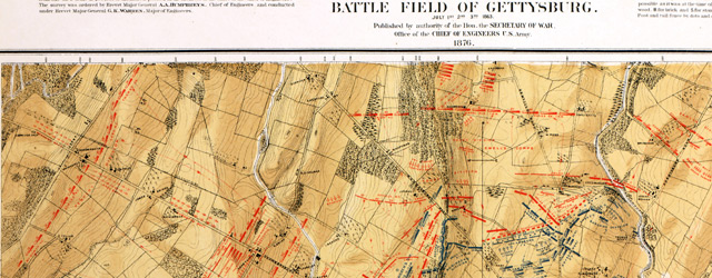 Map of the battle field of Gettysburg. July 1st, 2nd, 3rd, 1863 wide thumbnail image Map of the battle field of Gettysburg. July 1st, 2nd, 3rd, 1863 wide thumbnail image
