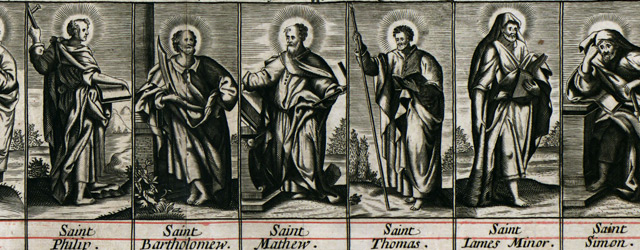 A mapp of the travels and voyages of the apostles in their mission and in partiular of Saint Paul wide thumbnail image A mapp of the travels and voyages of the apostles in their mission and in partiular of Saint Paul wide thumbnail image
