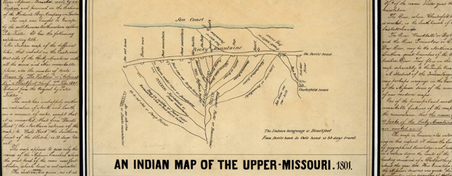 Indian map of the Upper-Missouri wide thumbnail image Indian map of the Upper-Missouri wide thumbnail image