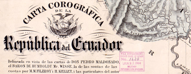 Carta corográfica de la Republica del Ecuador wide thumbnail image Carta corográfica de la Republica del Ecuador wide thumbnail image