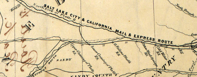 Routes to the Pikes Peak gold regions wide thumbnail image Routes to the Pikes Peak gold regions wide thumbnail image