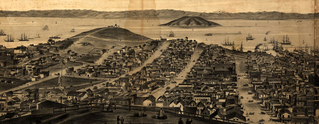San Francisco, 1862, from Russian Hill wide thumbnail image San Francisco, 1862, from Russian Hill wide thumbnail image