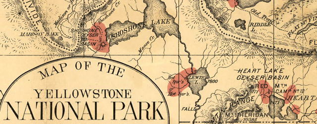 Map of the Yellowstone National Park wide thumbnail image Map of the Yellowstone National Park wide thumbnail image