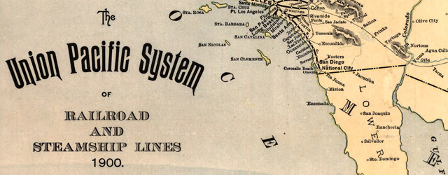 The Union Pacific system of railroad and steamship lines, 1900 wide thumbnail image The Union Pacific system of railroad and steamship lines, 1900 wide thumbnail image