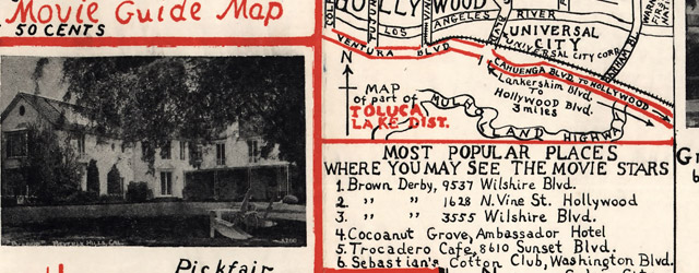 Ragsdale's movie guide map : 1938 latest edition wide thumbnail image Ragsdale's movie guide map : 1938 latest edition wide thumbnail image