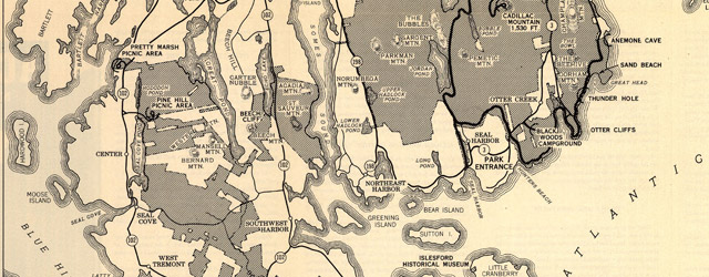 Guide Map of Acadia National Park wide thumbnail image Guide Map of Acadia National Park wide thumbnail image