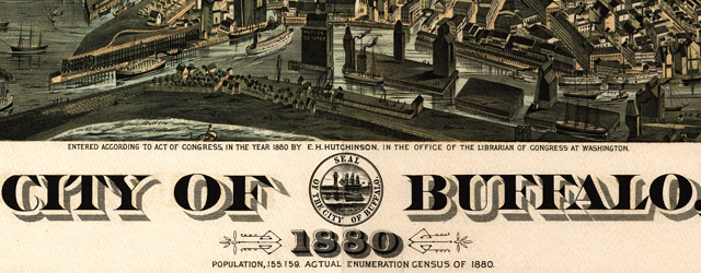 Howard's map of Buffalo, New York (1880) wide thumbnail image Howard's map of Buffalo, New York (1880) wide thumbnail image