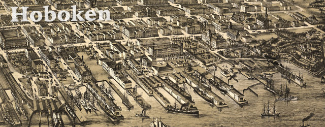 Bailey's map of Hoboken, New Jersey (1881) wide thumbnail image Bailey's map of Hoboken, New Jersey (1881) wide thumbnail image