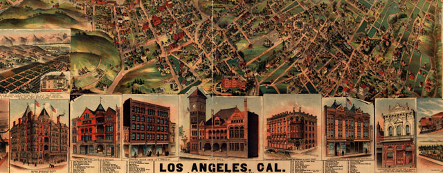 Elliott's map of Los Angeles (1891) wide thumbnail image Elliott's map of Los Angeles (1891) wide thumbnail image
