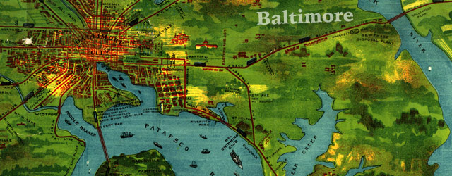 Railway map of Baltimore (1910) wide thumbnail image Railway map of Baltimore (1910) wide thumbnail image