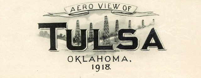 Aero view of Tulsa, Oklahoma (1918) wide thumbnail image Aero view of Tulsa, Oklahoma (1918) wide thumbnail image