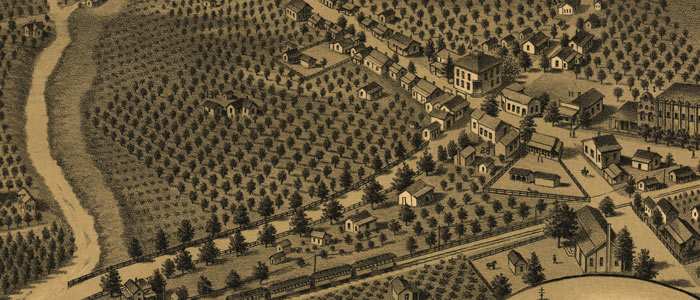 Birdseye View of San Gabriel, Cal. thumbnail image Birdseye View of San Gabriel, Cal. image
