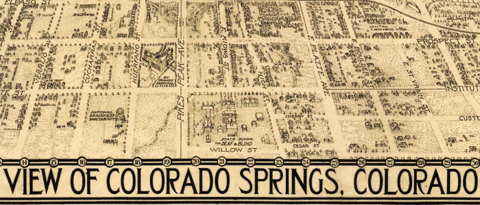 Birdseye View of Colorado Springs thumbnail image Birdseye View of Colorado Springs image