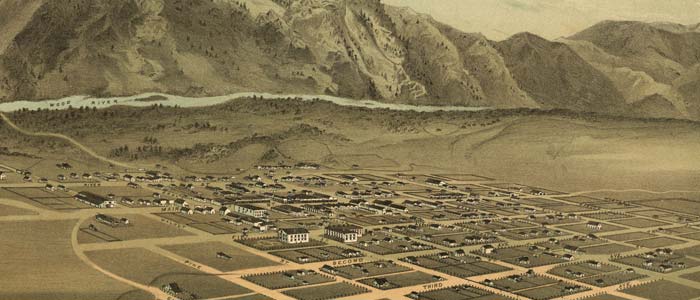 Birdseye view of Wood River Valley, Idaho thumbnail image Birdseye view of Wood River Valley, Idaho image