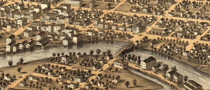 Birdseye Map of South Bend, Ind. thumbnail image Birdseye Map of South Bend, Ind. image