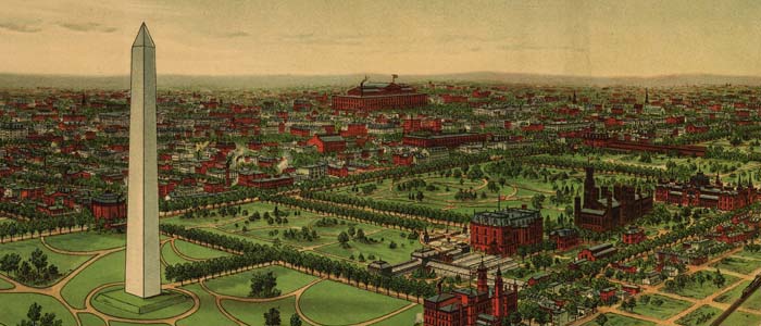 Birdseye view of the National Capital, Washington D.C. thumbnail image Birdseye view of the National Capital, Washington D.C. image