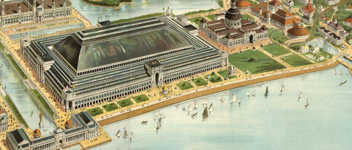 Birdseye view of the Columbian Exposition of Chicago thumbnail image Birdseye view of the Colombian Exposition of Chicago image