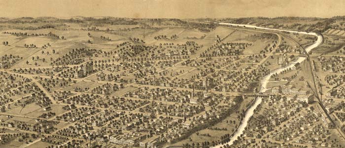 Birdseye view of Ypsilanti, Michigan thumbnail image Birdseye view of Ypsilanti, Michigan image