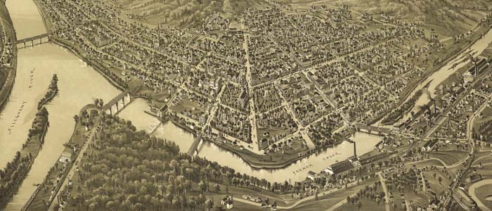 Birdseye view of Franklin, Pennsylvania thumbnail image Birdseye view of Franklin, Pennsylvania image