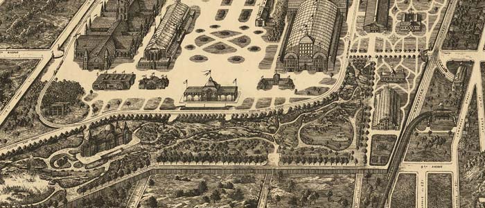 the Proposed site for a World's Fair in 1883 thumbnail image the Proposed site for a World's Fair in 1883 image