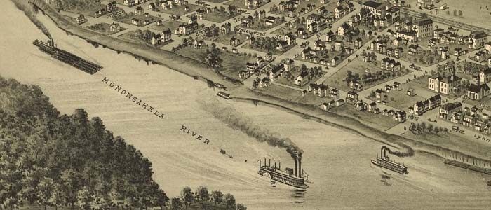 Birdseye view of Roscoe, Pennsylvania thumbnail image Birdseye view of Roscoe, Pennsylvania image