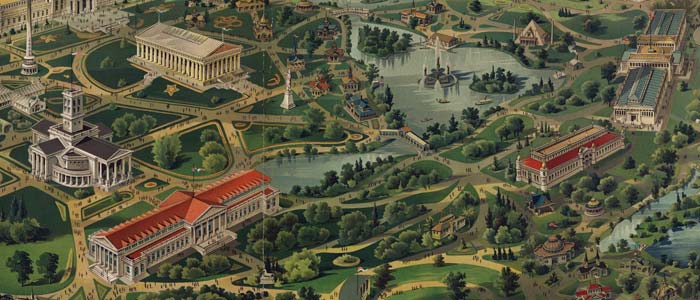 Birdseye view of the Tennessee Exposition thumbnail image Birdseye view of the Tennessee Exposition image