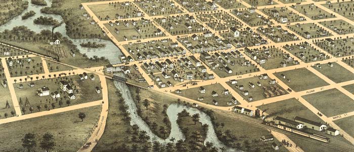 Birdseye view of Reedsburg, Wisconsin thumbnail image Birdseye view of Reedsburg, Wisconsin image