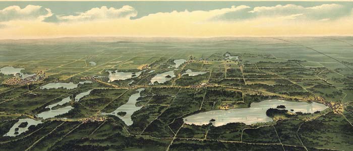 Birdseye view of Waukesha, Wisconsin thumbnail image Birdseye view of Waukesha, Wisconsin image